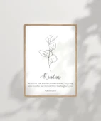 Çerçevesiz Poster Kindness Temalı Minimalist thumbnail 7