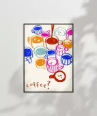 Çerçevesiz Poster Renkli Kahve Dünyası thumbnail 7