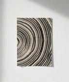 Çerçevesiz Poster Ağaç Kabuğu Halkası Desenli Minimalist thumbnail 1