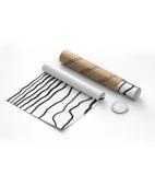 Çerçevesiz Poster Soyut Siyah-Beyaz Çizgisel thumbnail 8