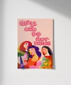 Çerçevesiz Poster Kız Çocukları Her Şeye Kadir thumbnail 1