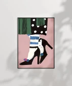 Çerçevesiz Poster Çizgi ve Puantiye Zarafeti thumbnail 6