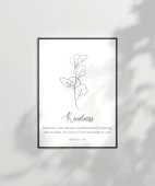 Çerçevesiz Poster Kindness Temalı Minimalist thumbnail 6
