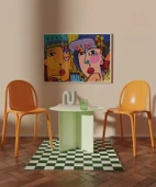 Çerçevesiz Poster Renklerin Diyaloğu thumbnail 3