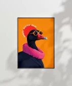 Çerçevesiz Poster Beauty and the Duck Tasarım thumbnail 7