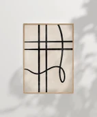 Çerçevesiz Poster Soyut Geometrik Hatlar Minimalist thumbnail 2
