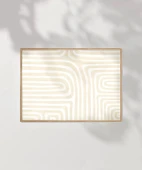 Çerçevesiz Poster Soyut Labirent Desenli thumbnail 7