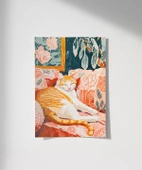 Çerçevesiz Poster Kedinin Gün Batımı Keyfi thumbnail 1