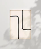 Çerçevesiz Poster Modern Minimalist Siyah-Beyaz thumbnail 7