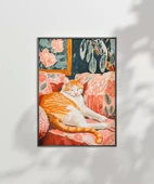 Çerçevesiz Poster Kedinin Gün Batımı Keyfi thumbnail 6