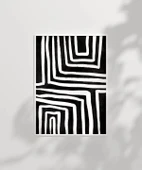 Çerçevesiz Poster Geometrik Soyut Sanat thumbnail 2