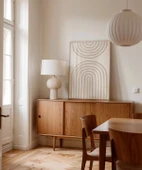 Çerçevesiz Poster Nötr Tonlarda Geometrik Desenli thumbnail 5