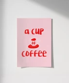 Çerçevesiz Poster Kahve Aşkı Dekorasyonu thumbnail 1