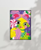 Çerçevesiz Poster Renklerin Tatlı Bahçesi thumbnail 6