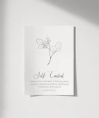 Çerçevesiz Poster Self-ControlTemalı Minimalist thumbnail 1