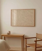 Çerçevesiz Poster Organik Dans thumbnail 5