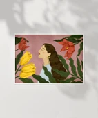 Çerçevesiz Poster Floral Melodi thumbnail 2