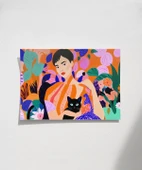 Çerçevesiz Poster Siyah Kedinin Sırrı thumbnail 1