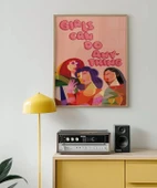 Çerçevesiz Poster Kız Çocukları Her Şeye Kadir thumbnail 3