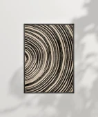 Çerçevesiz Poster Ağaç Kabuğu Halkası Desenli Minimalist thumbnail 7