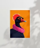 Çerçevesiz Poster Beauty and the Duck Tasarım thumbnail 2