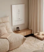 Çerçevesiz Poster El Çizimi Çiçek Motifli thumbnail 5