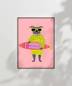 Çerçevesiz Poster Eğlenceli Dalga Avcısı thumbnail 7