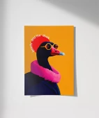 Çerçevesiz Poster Beauty and the Duck Tasarım thumbnail 1