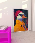 Çerçevesiz Poster Neon Moda Ördek Stili thumbnail 3