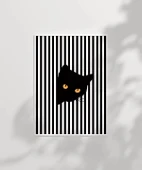 Çerçevesiz Poster Siyah Kedinin Gizemi thumbnail 2