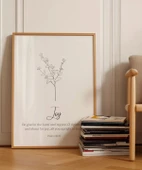 Çerçevesiz Poster Joy Temalı İnanç ve Motivasyon - 3