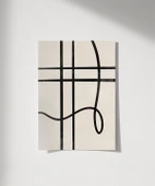 Çerçevesiz Poster Soyut Geometrik Hatlar Minimalist thumbnail 1
