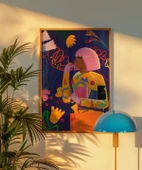 Çerçevesiz Poster Soyut Çiçek Baharı thumbnail 4