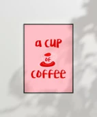 Çerçevesiz Poster Kahve Aşkı Dekorasyonu thumbnail 6