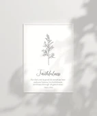 Çerçevesiz Poster Faithfulness Temalı Minimalist thumbnail 2