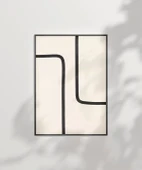 Çerçevesiz Poster Modern Minimalist Siyah-Beyaz thumbnail 6