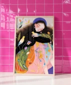 Çerçevesiz Poster Kuşlarla Bahar Hissi thumbnail 5