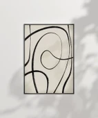 Çerçevesiz Poster Kıvrımlı Formlarla Grafik Desenli thumbnail 7