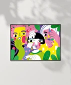 Çerçevesiz Poster Birleşen Bakışlar thumbnail 6