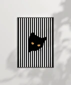 Çerçevesiz Poster Siyah Kedinin Gizemi thumbnail 6