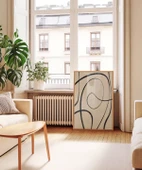 Çerçevesiz Poster Kıvrımlı Formlarla Grafik Desenli thumbnail 4