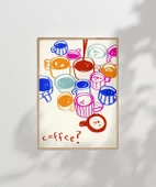 Çerçevesiz Poster Renkli Kahve Dünyası thumbnail 6