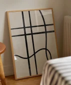 Çerçevesiz Poster Soyut Geometrik Hatlar Minimalist thumbnail 4