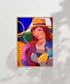 Çerçevesiz Poster Müzikal Portre thumbnail 6