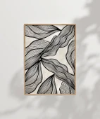 Çerçevesiz Poster Minimalist Doğa Çizgileri thumbnail 6