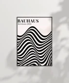 Çerçevesiz Poster Retro Bauhaus Tasarımı Grafik thumbnail 7