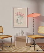 Çerçevesiz Poster Minimal Çiçek Vurgusu thumbnail 3