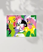 Çerçevesiz Poster Birleşen Bakışlar thumbnail 2