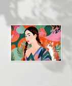 Çerçevesiz Poster Zarif Bir Bakış thumbnail 2