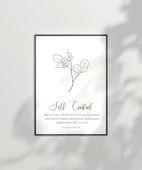 Çerçevesiz Poster Self-ControlTemalı Minimalist thumbnail 6